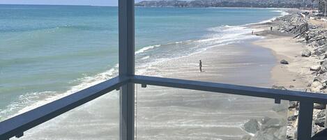 Vlak bij het strand