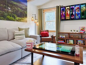 Smart TV, video games, table football