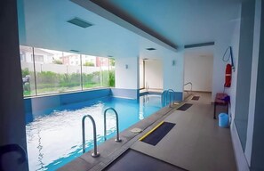 Indoor pool, a heated pool
