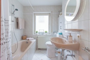 Hair dryer, towels