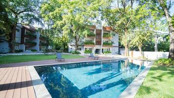 Apartment, 2 Bedrooms, Smoking, Balcony | Pool | Outdoor pool