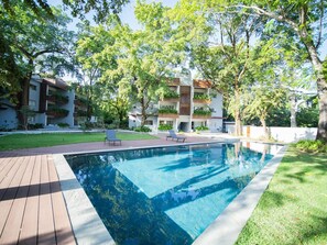 Apartment, 2 Bedrooms, Smoking, Balcony | Pool | Outdoor pool
