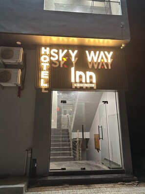 Voorkant van accommodatie