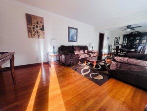 Smart-tv och eldstad