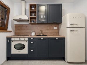 Fridge, oven, dishwasher, cookware/dishes/utensils - Mountain House Volta 1 by Interhome (Fužine)