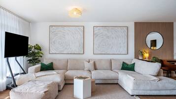 Télévision, cheminée