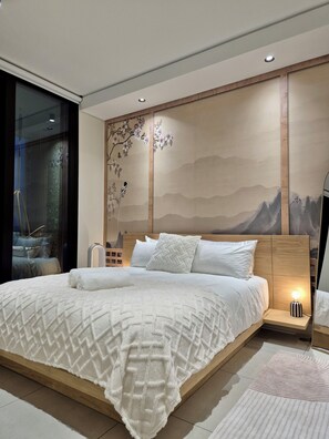 1 slaapkamer, een strijkplank/strijkijzer, wifi, beddengoed