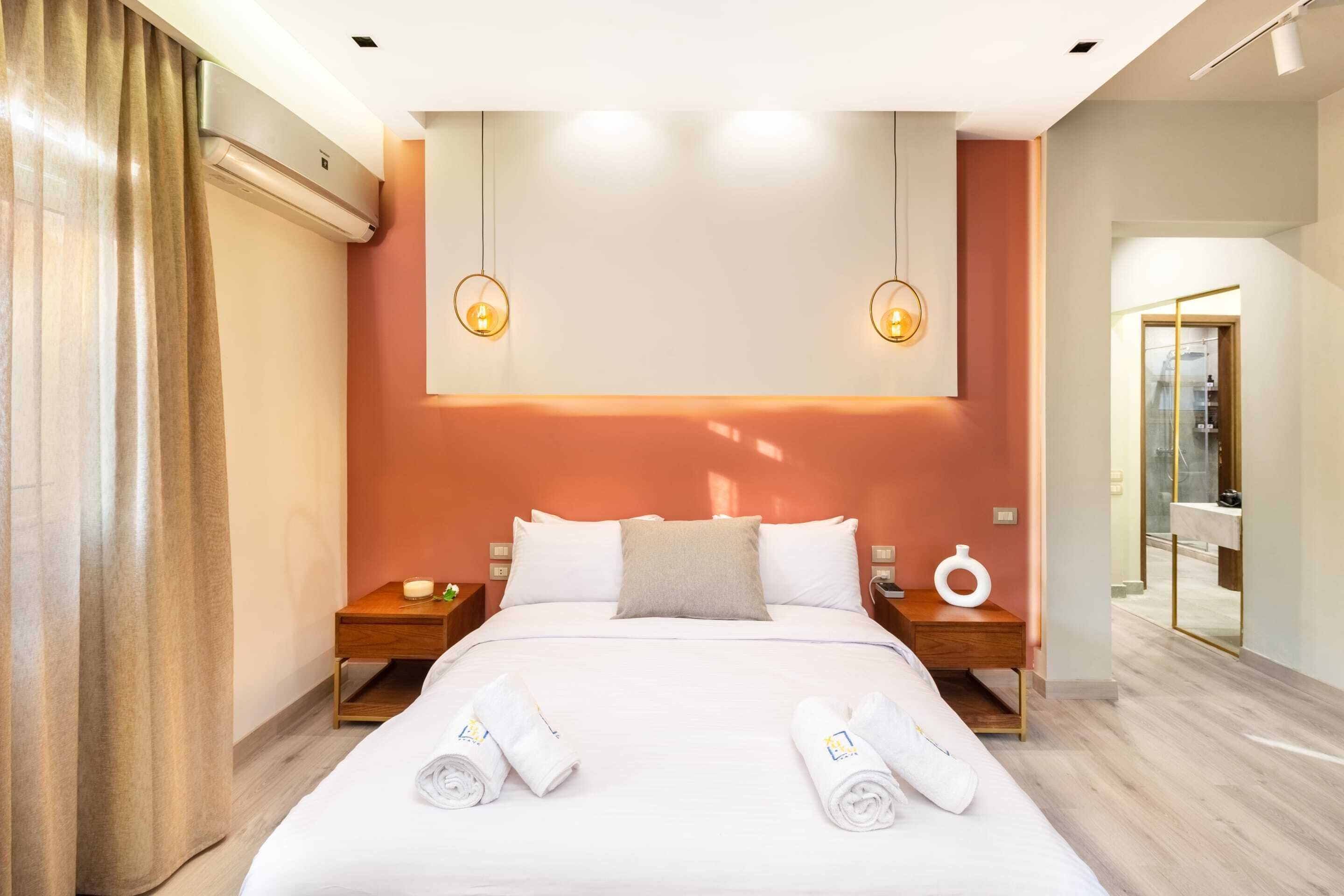 เบสิกอพาร์ทเมนท์ | 2 ห้องนอน, พื้นที่ทำงานแบบใช้แล็ปท็อป, เตารีด/โต๊ะรีดผ้า, ผ้าปูที่นอน