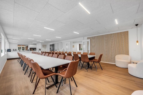 Exclusive pool house/conference center with Gymnasium.