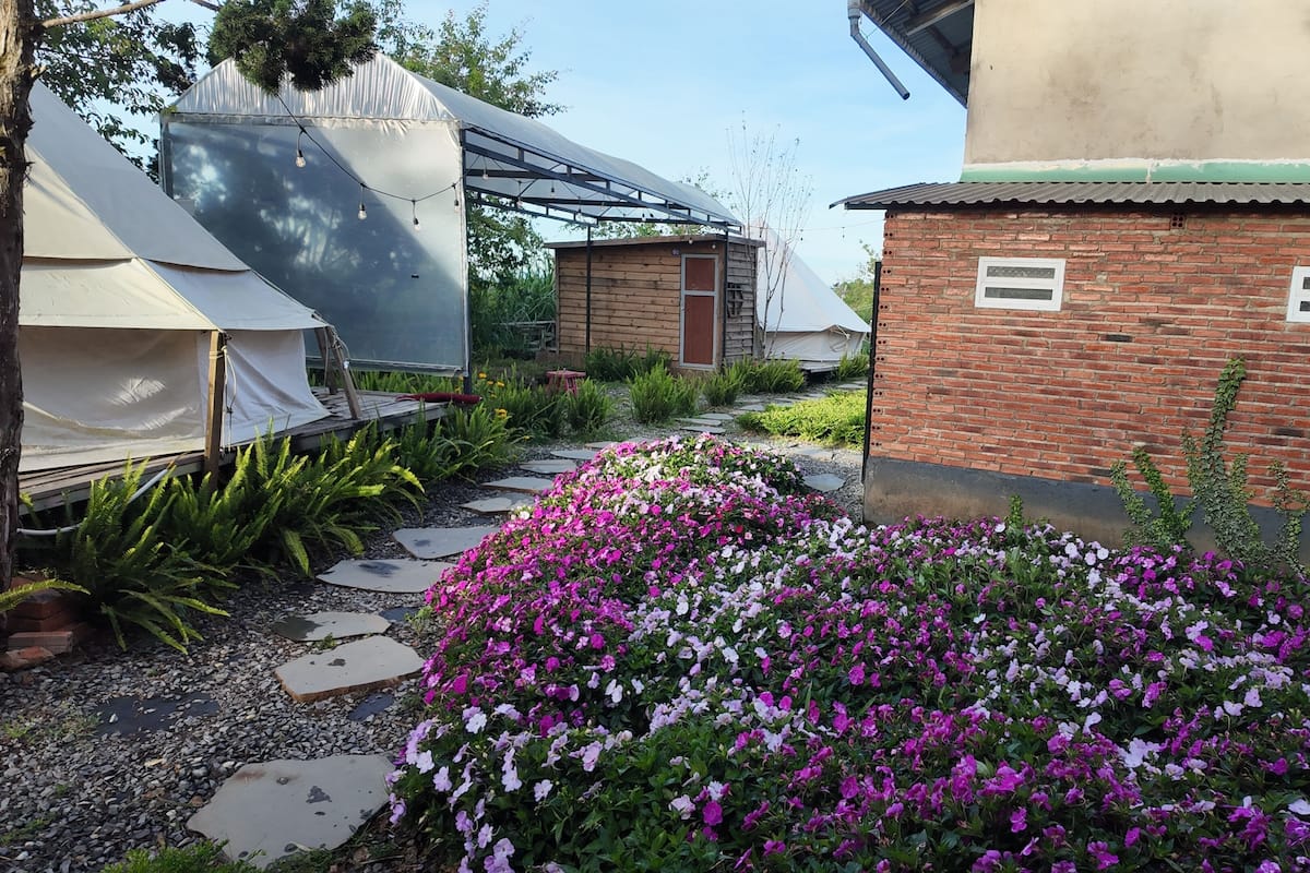 บ้านพักเบสิก, เตียงคิงไซส์ 1 เตียง, ห้องน้ำส่วนตัว, วิวหุบเขา | วิวสนามหญ้า