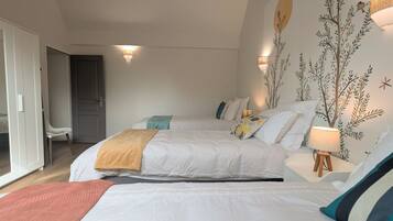 3 chambres, Wi-Fi gratuit, draps fournis