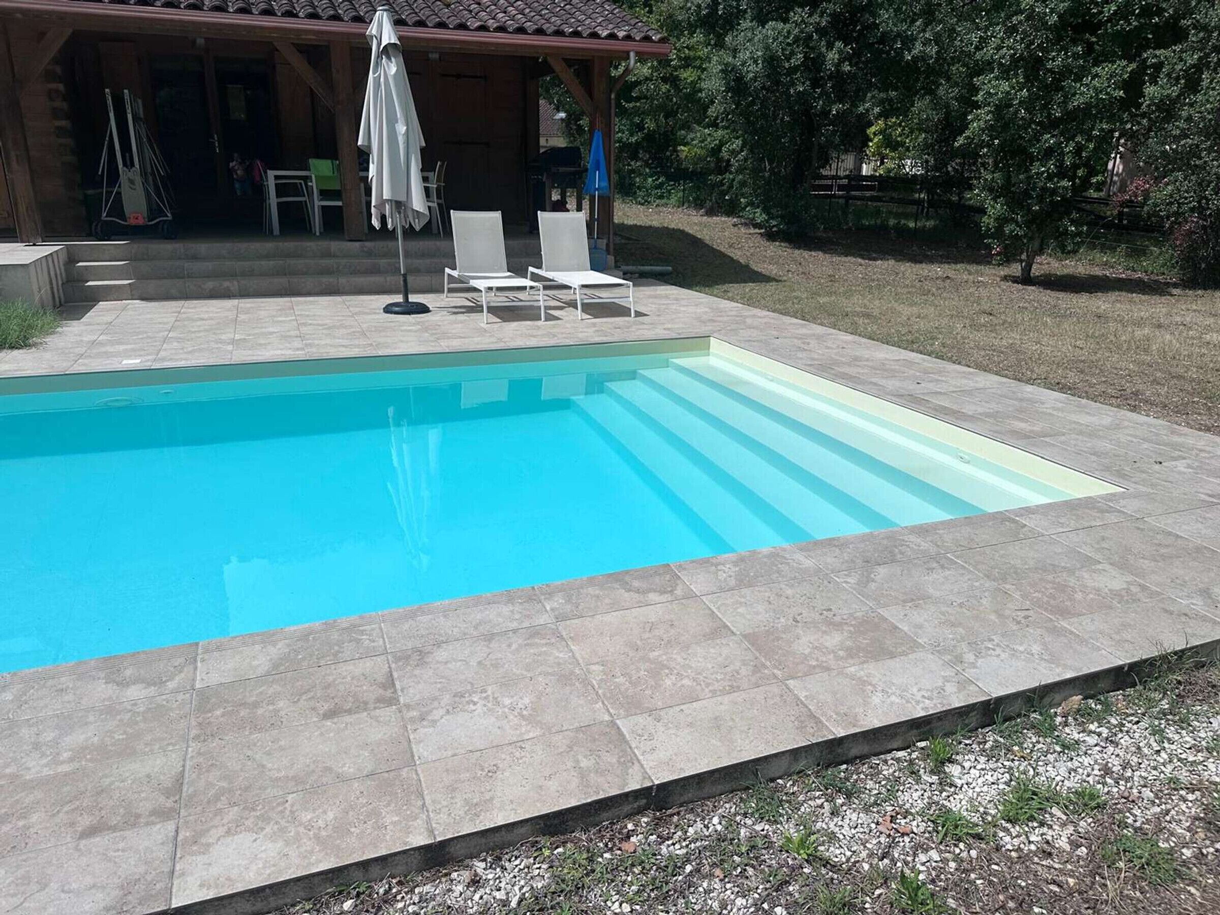 A heated pool