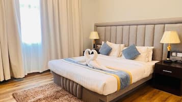 Apartament Deluxe, 2 dormitoris | 2 dormitoris, caixa forta a l'habitació i cortines opaques
