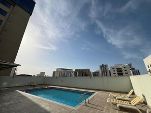 Deluxe Apartment, 2 Bedrooms | Terrace/patio - Amber Tower  (Manama)