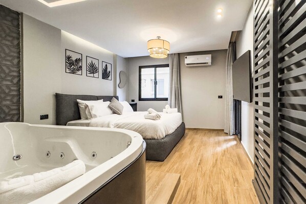 Basic Apartment | 1 bedroom, iron/ironing board, bed sheets - The 1bdr Slate Space w/ Jacuzzi 5min to CAI Airport (Cairo)