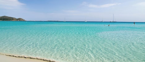Sun-loungers, beach towels