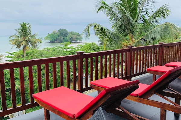 Deluxe-studiolejlighed - flere senge - havudsigt | Udsigt fra værelset