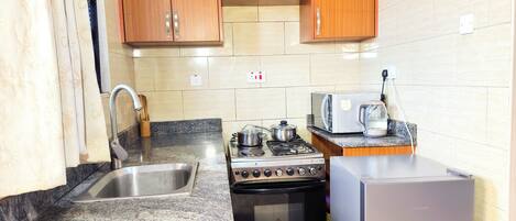 Microwave, oven, stovetop