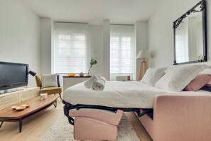 1 Schlafzimmer, Bügeleisen/Bügelbrett, kostenloses WLAN, Bettwäsche