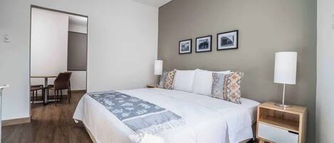 Iron/ironing board, travel crib, WiFi, bed sheets