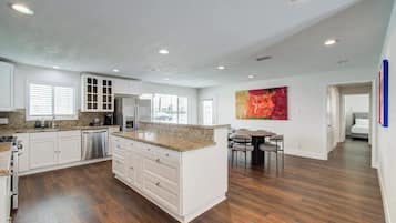 Microwave, oven, stovetop, dishwasher