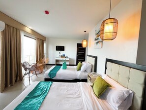 Premium Room, Ocean View | Desk, laptop workspace, blackout curtains, free WiFi - Sacaan Tropical Breeze Resort (Sogod)