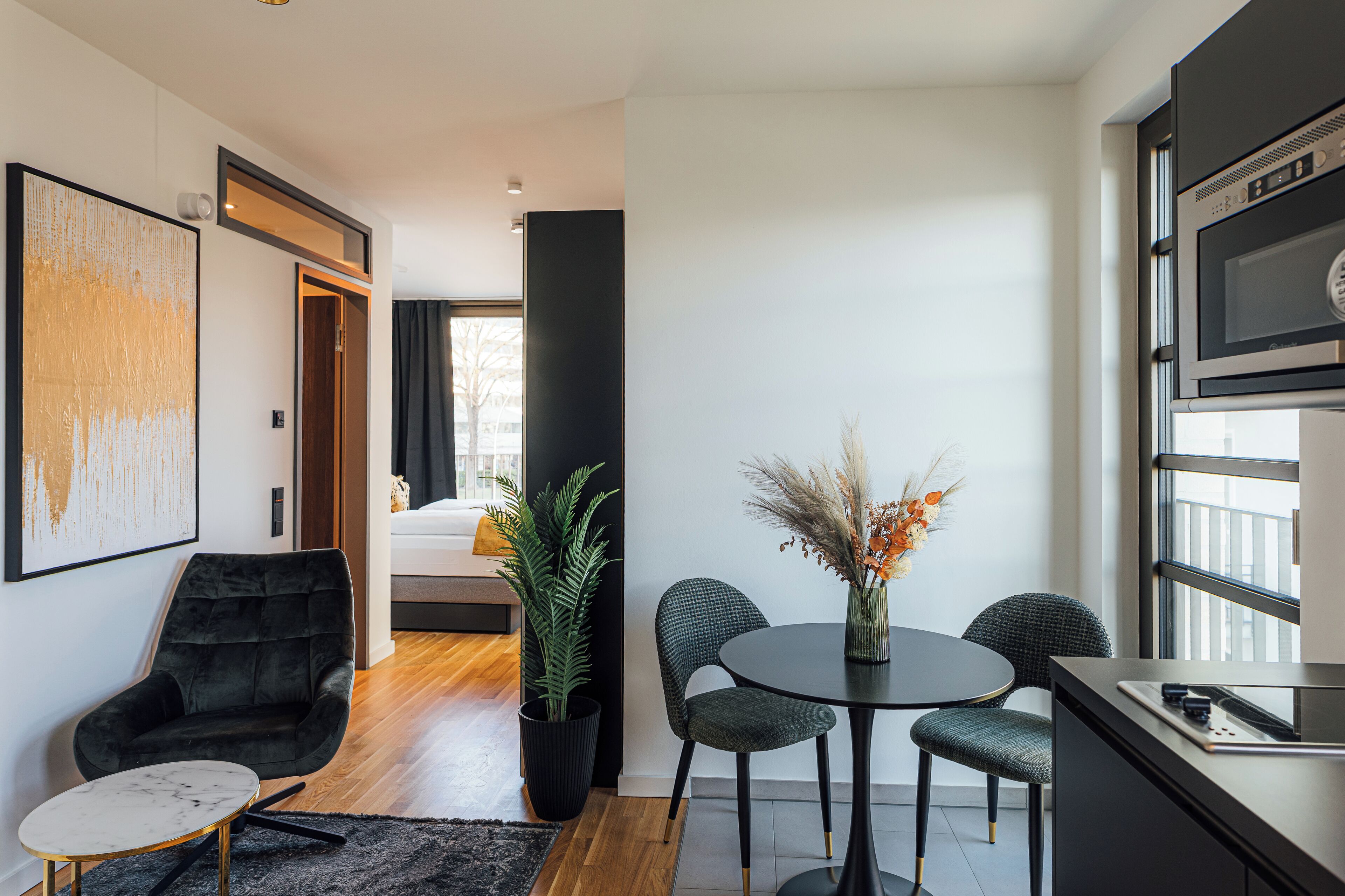 Zona de menjador de l'habitació