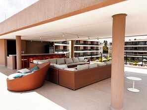 Property grounds - Flat 214 E, in the brand new Malia Beach Experience condominium, in Muro Alto/PE (N. São do Ó)