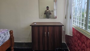Standard Double Room, 1 Queen Bed, Patio, Garden View | In-room safe, desk, laptop workspace, WiFi (free) - Lakshmi Villa (Hospet)