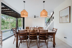 House, 3 Bedrooms, Private Bathroom, Sea View | Dining room - Casa Cali Beautiful Rainforest Hideaway (Savegre)
