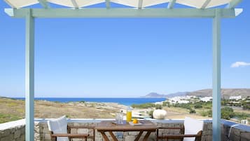 Double or Twin Room, Sea View | Terrace/patio