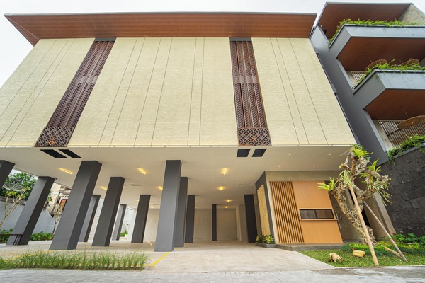 Fassade der Unterkunft