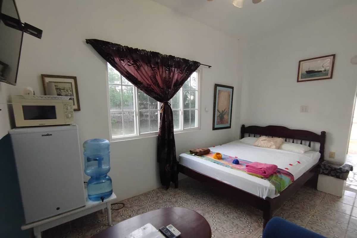 Economy-Studio, 1 Queen-Bett, Kühlschrank und Mikrowelle, Poolseite