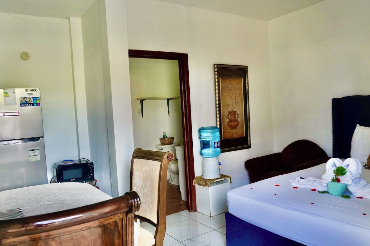 Monolocale Romantico, 1 letto queen, frigorifero e microonde, al piano terra | 1 camera, con stile personalizzato, con arredamento individuale