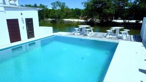 Outdoor pool - See Belize Sea View Vacation Rentals (Belize City)