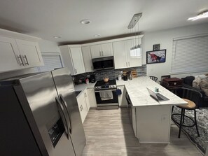 Microwave, oven, stovetop, dishwasher