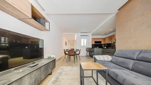 Apartment, 2 Bedrooms, Smoking | Living room - Beautiful 2 BDR Penthouse Near Valletta Sleeps 6 (Hamrun)
