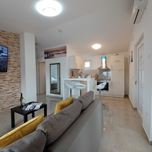 Beachfront Apartment With Balcony and Sea View