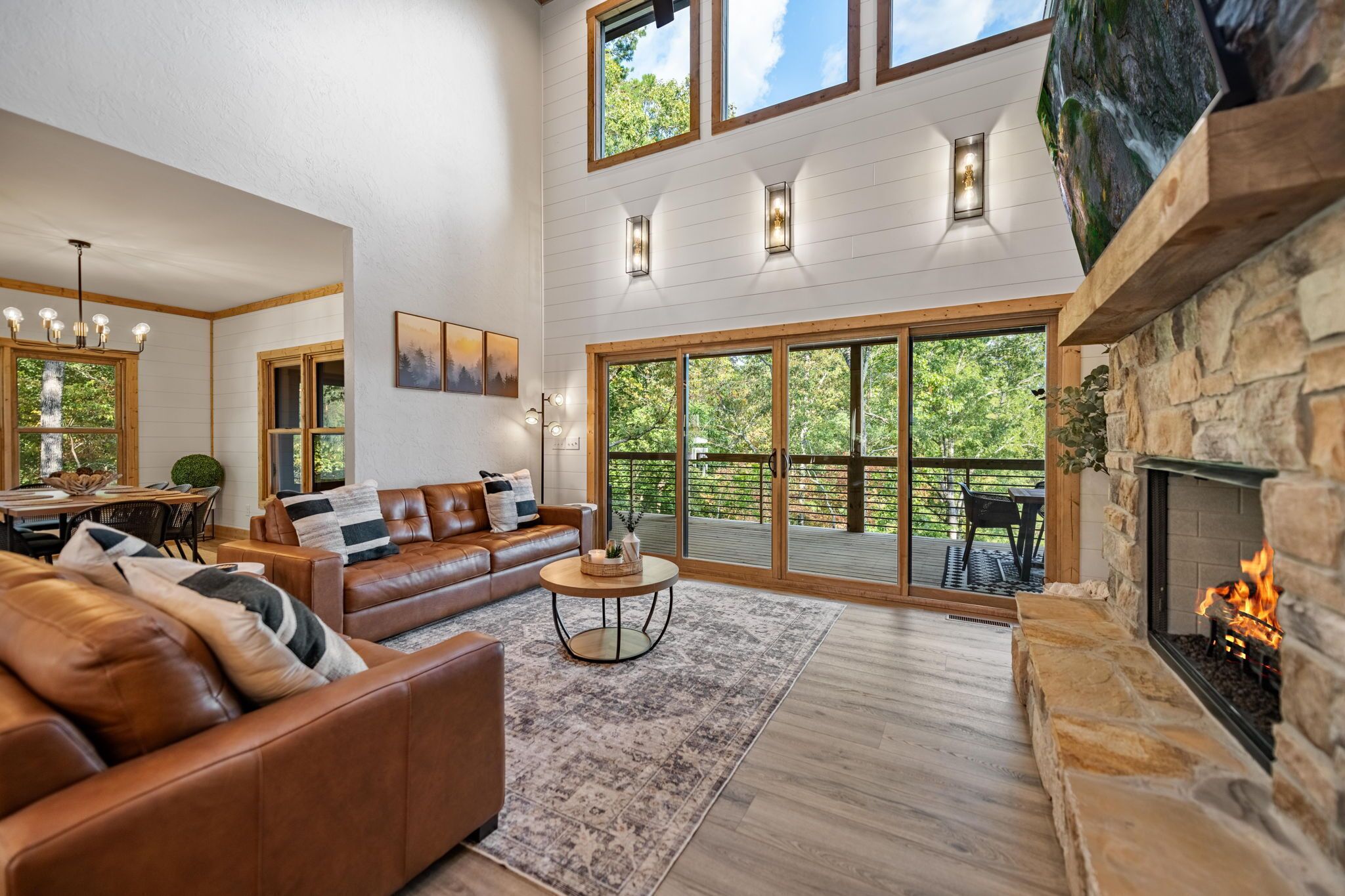 TV connectée, cheminée