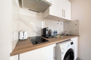 Microwave, oven, coffee/tea maker, toaster
