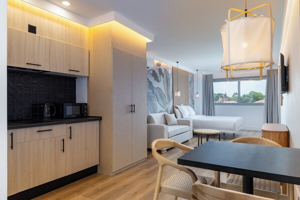 Studio Junior | 1 chambre, accès au Wi-Fi (inclus), literie fournie