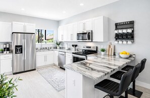 Fridge, microwave, dishwasher, coffee/tea maker - Upscale Bonita Springs Villa • Heated Pool • Bikes • 5 Min Beach (Bonita Springs)