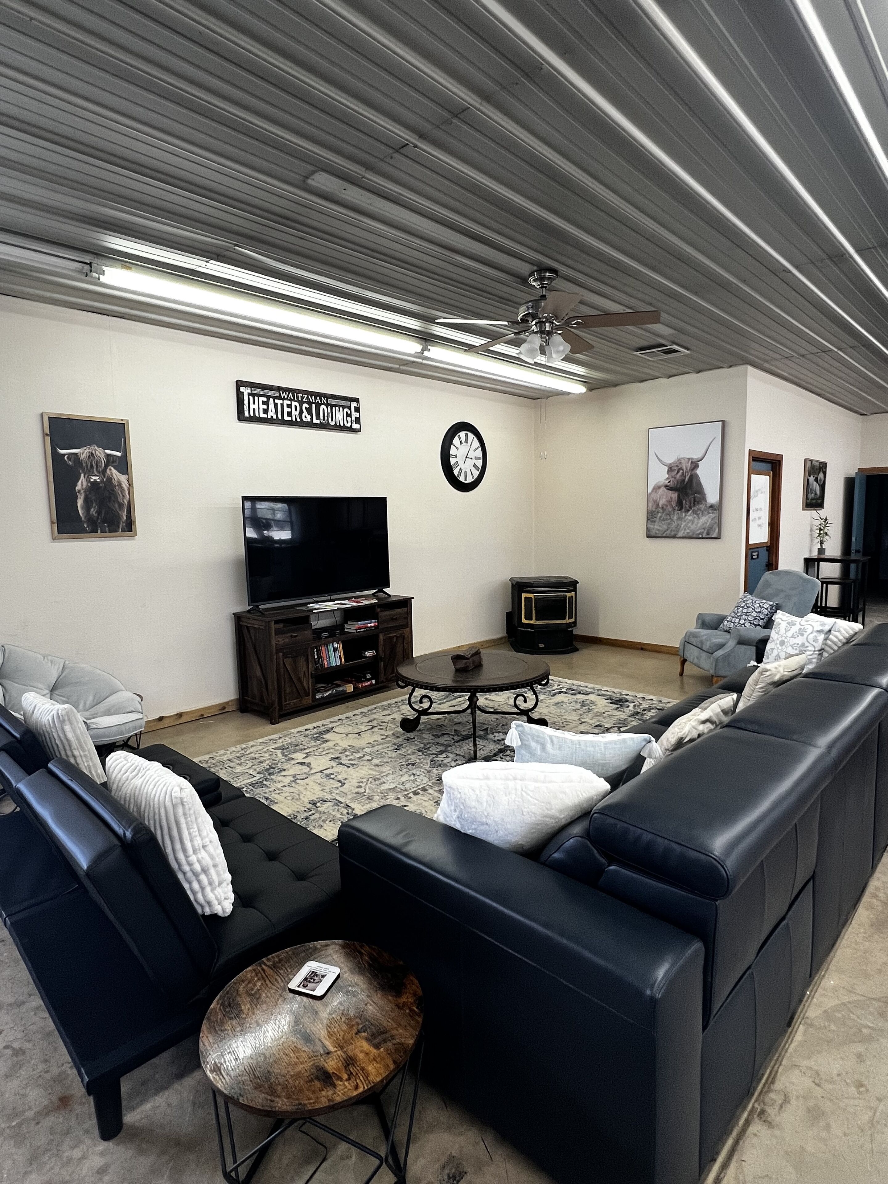 Smart TV, video games, foosball, table tennis