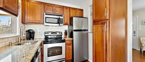 Microwave, oven, dishwasher, toaster