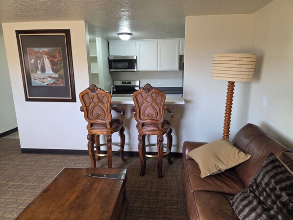 Spiseområde på rommet