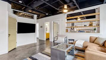 Smart TV, table football, books