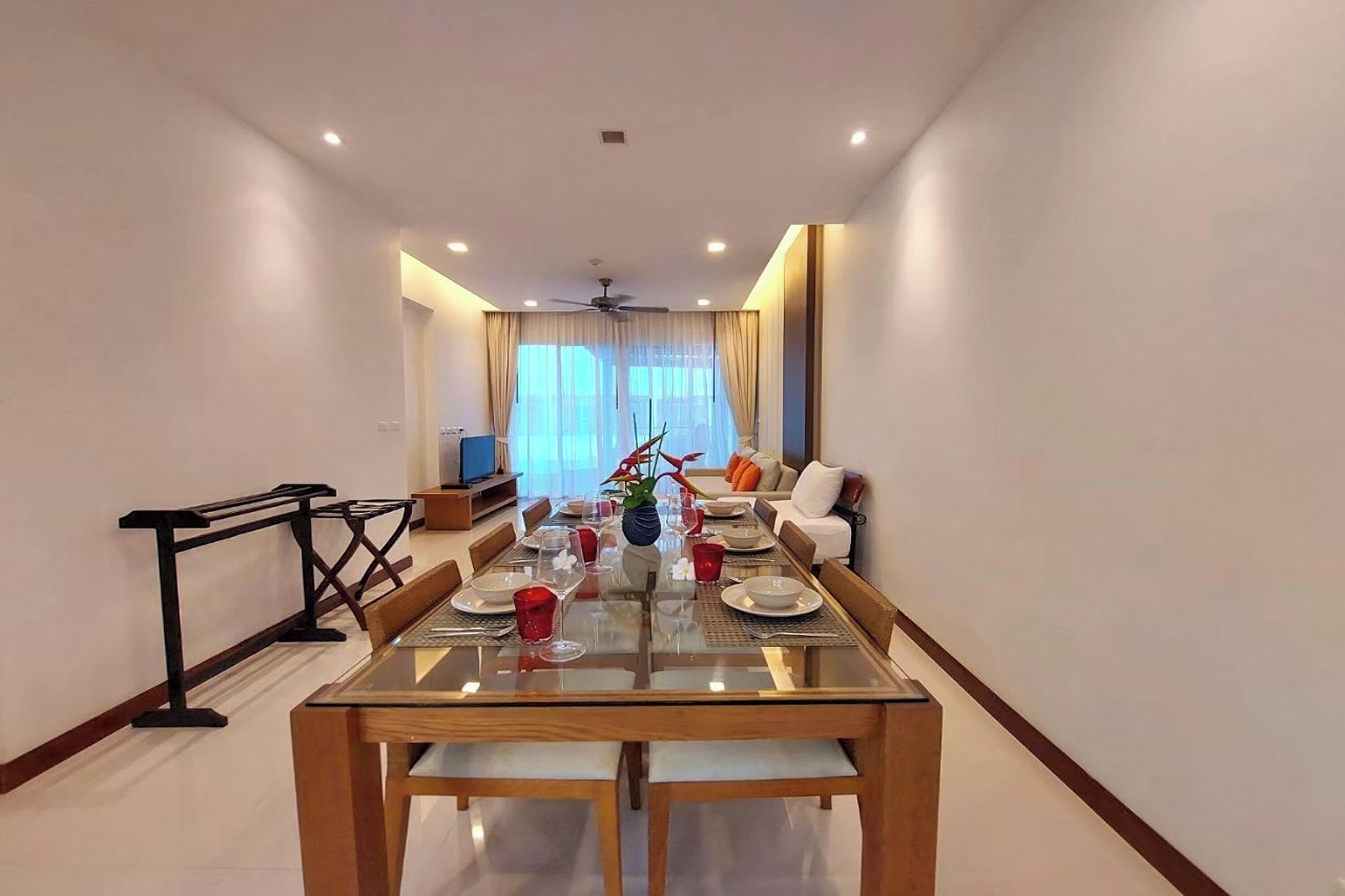 公寓, 2 間臥室, 私人泳池 | 飯廳