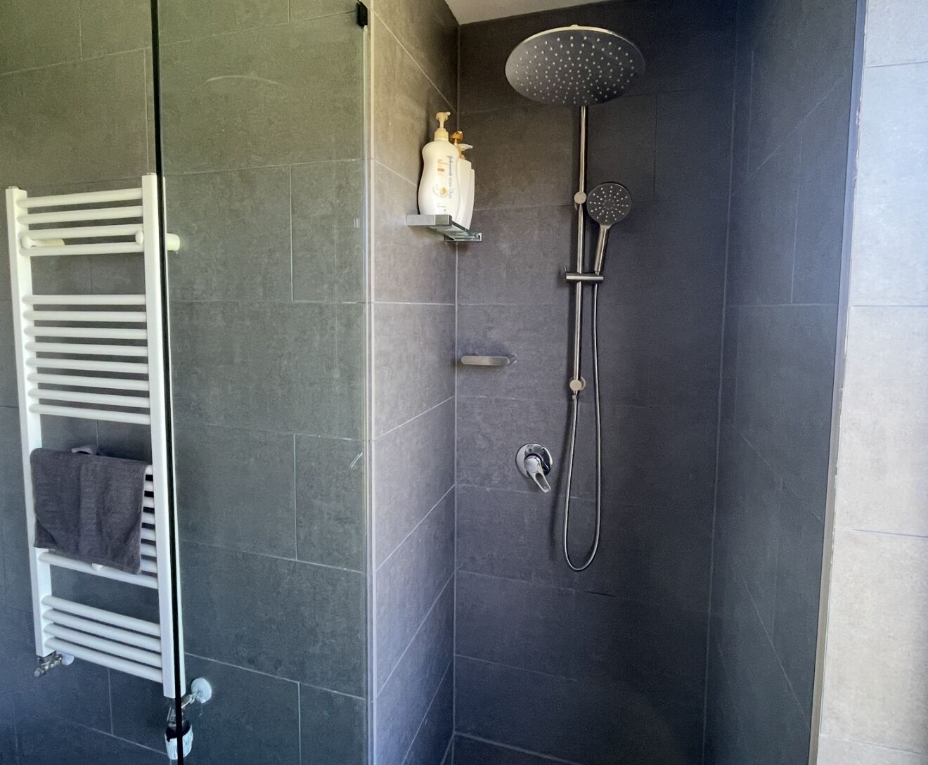 Shower, toilet paper