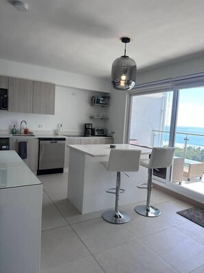 Fridge, microwave, stovetop, dishwasher - 16th Floor Oceanview Bliss (Jaco)