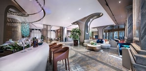 Sala de estar en el lobby